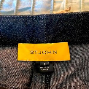 ST. JOHN YELLOW LABEL | Black Denim Jeans Zippers